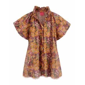 Marie by Victoria Dunn Floral Flutter Sleeve Adelyn Blouse Top Womens 3XL NWT